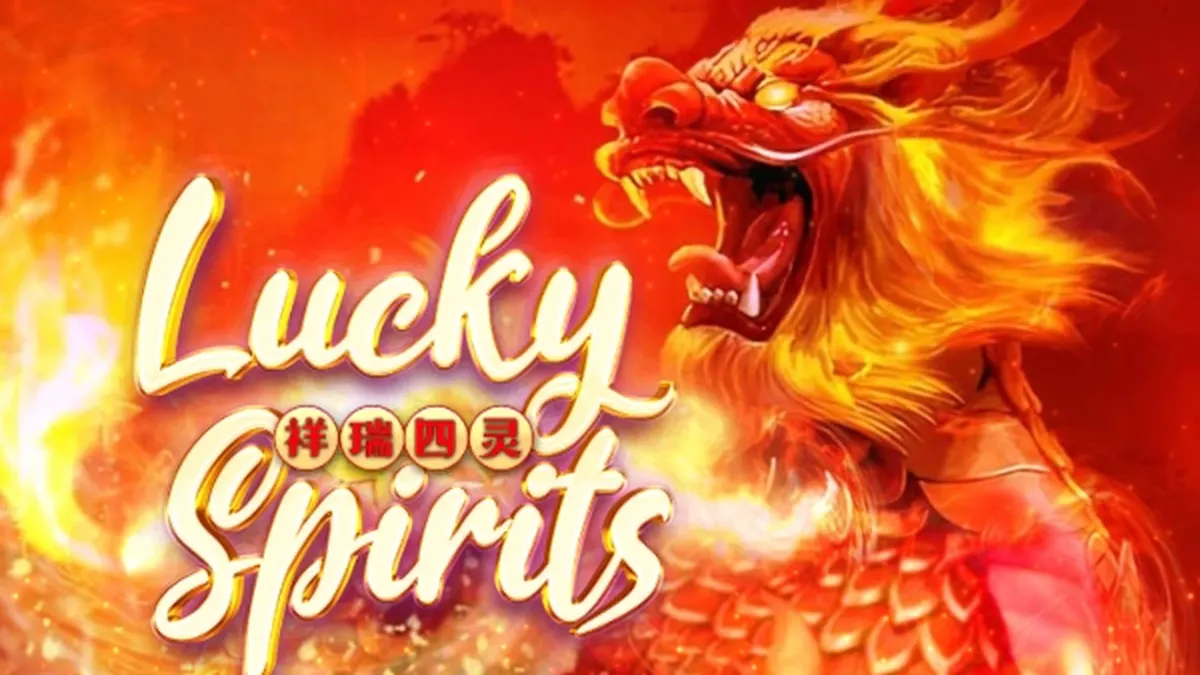 Tampilan layar permainan slot Lucky Spirits dengan nuansa mistis